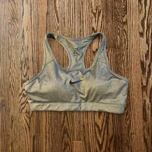 Grey nike bralette gym activewear